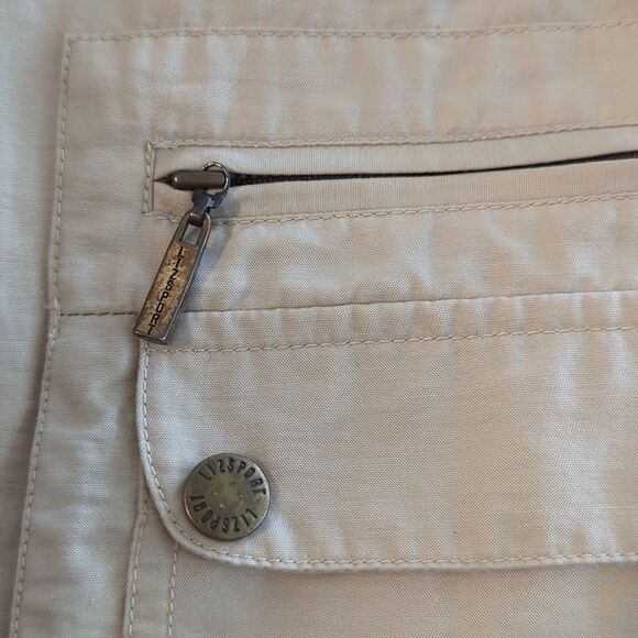 Liz Claiborne Vintage women's tan utility sport nylon vest‎ size small - Picture 5 of 7